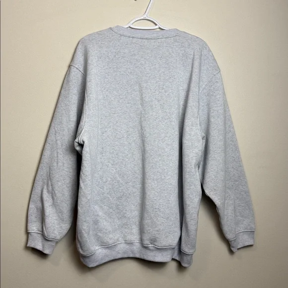 Peanuts Snoopy Woodstock Love Crewneck Sweatshirt Gray Pink Graphic Women’s XL - Picture 6 of 6